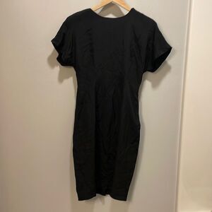 Ashlee woman’s black backless dress